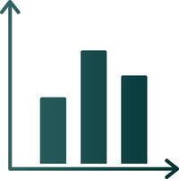 Prediction Glyph Gradient Icon vector