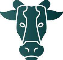 Cow Glyph Gradient Icon vector