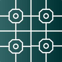 Floor Tiles Glyph Gradient Icon vector