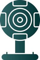 Webcam Glyph Gradient Icon vector