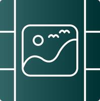 Picture Glyph Gradient Icon vector