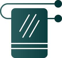 Towel Rack Glyph Gradient Icon vector