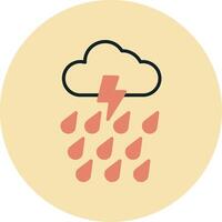 icono de vector de lluvia