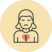 Broken Heart Vector Icon