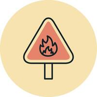 Flammable Vector Icon