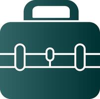 Briefcase Glyph Gradient Icon vector