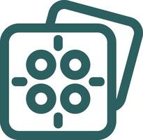 Image blur Line Gradient Green Icon vector