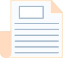 Document Flat Light Icon vector