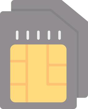 sim plano ligero icono vector