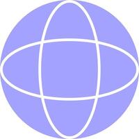 Globe Flat Light Icon vector