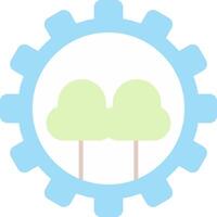 Forest Management Flat Light Icon vector