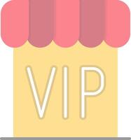 Vip Flat Light Icon vector