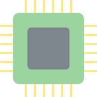 Circuit Board Flat Light Icon vector