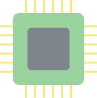 Circuit Board Flat Light Icon vector