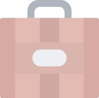 Suitcase Flat Light Icon vector