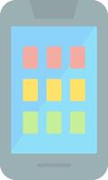 Mobile Flat Light Icon vector