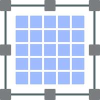 Grid Flat Light Icon vector