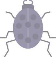 escarabajo plano ligero icono vector