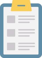 Checklist Flat Light Icon vector