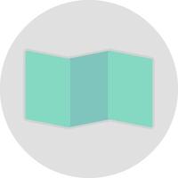 Map Flat Light Icon vector