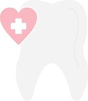 oral salud plano ligero icono vector
