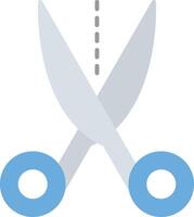 Scissors Flat Light Icon vector