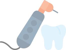 Dental Drill Flat Light Icon vector