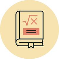 Maths Book Vector Icon