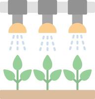 Irrigation System Flat Light Icon vector