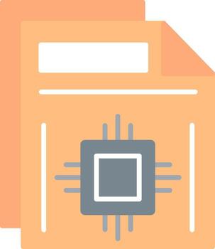 Document Flat Light Icon vector