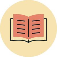 Open Book Vector Icon