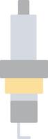 Spark Plug Flat Light Icon vector