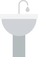 Sink Flat Light Icon vector