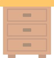 Drawer Flat Light Icon vector