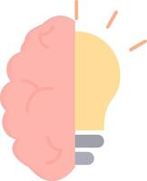 Brainstorm Flat Light Icon vector