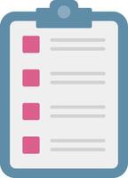 Checklist Flat Light Icon vector