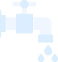 Water Tap Flat Light Icon vector