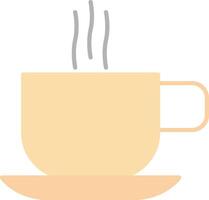 Hot Coffee Flat Light Icon vector