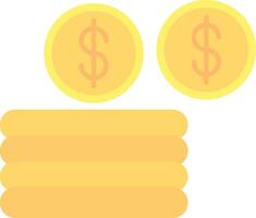 Coins Flat Light Icon vector