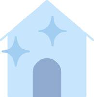casa limpieza plano ligero icono vector