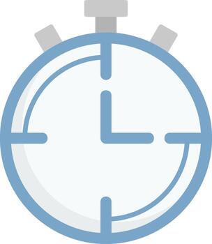 Stopwatch Flat Light Icon vector