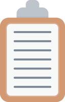 Clipboard Flat Light Icon vector