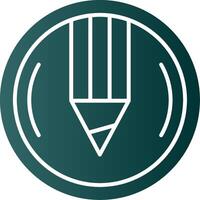 Compose Glyph Gradient Green Icon vector