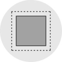 Marquee Line Filled Light Circle Icon vector