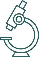 Microscope Line Gradient Icon vector