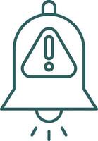 Interruption Line Gradient Icon vector