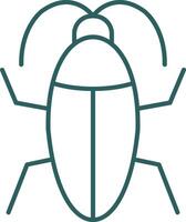 Cockroach Line Gradient Icon vector