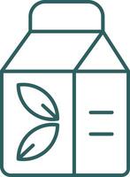 Package Line Gradient Icon vector