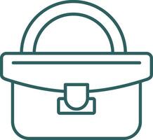 Handbag Line Gradient Icon vector