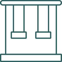Trapeze Line Gradient Icon vector